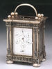 Silver carriage clock by Henri Moser